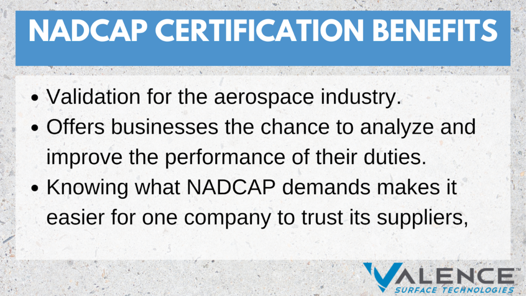 NADCAP Benefits