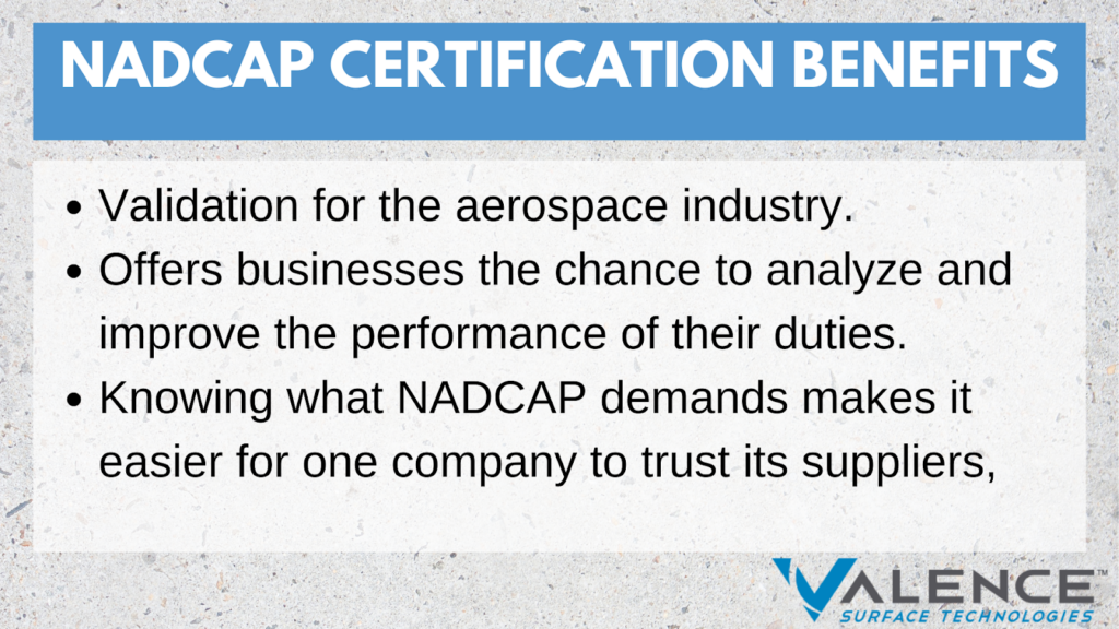 NADCAP certification benefits
