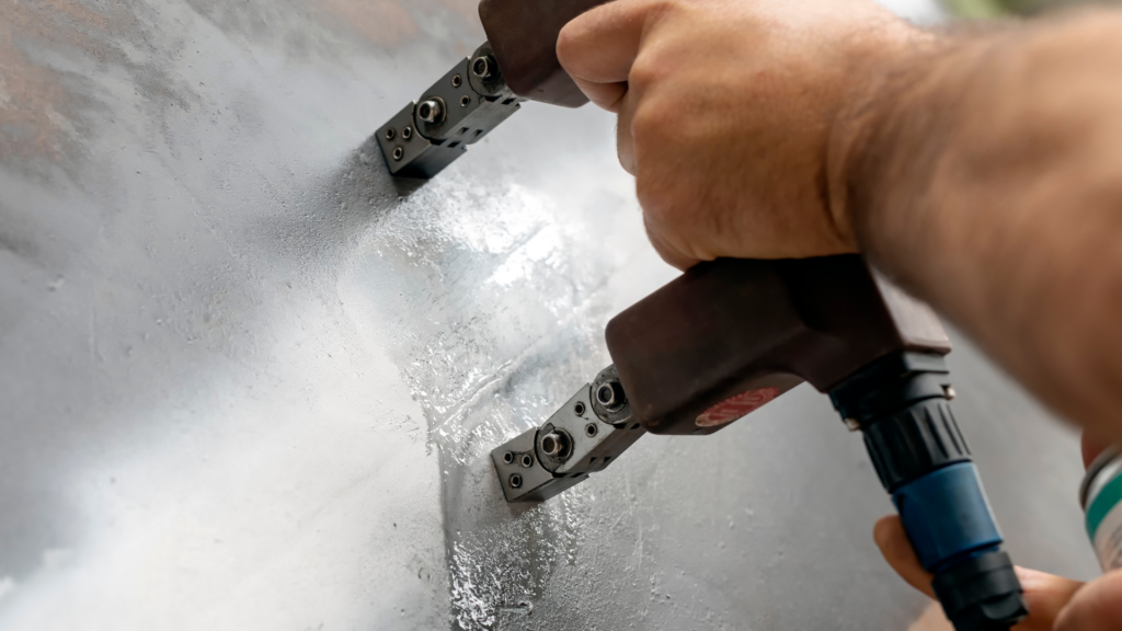 Magnetic particle inspection handheld yoke detecting surface defects